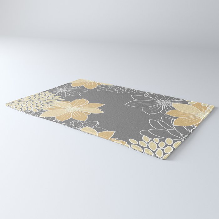 Livia Floral Print Rug Gallery Image 3