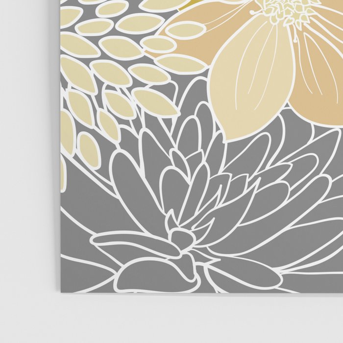 Livia Floral Print Poster Gallery Image 3