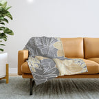 Livia Floral Print Throw Blanket Gallery Image 1