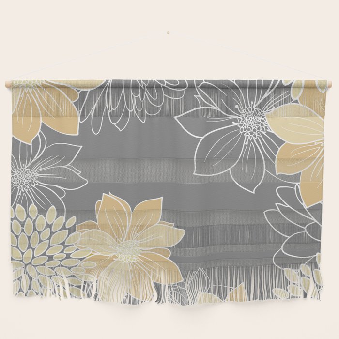 Livia Floral Print Wall Hanging Gallery Image 1