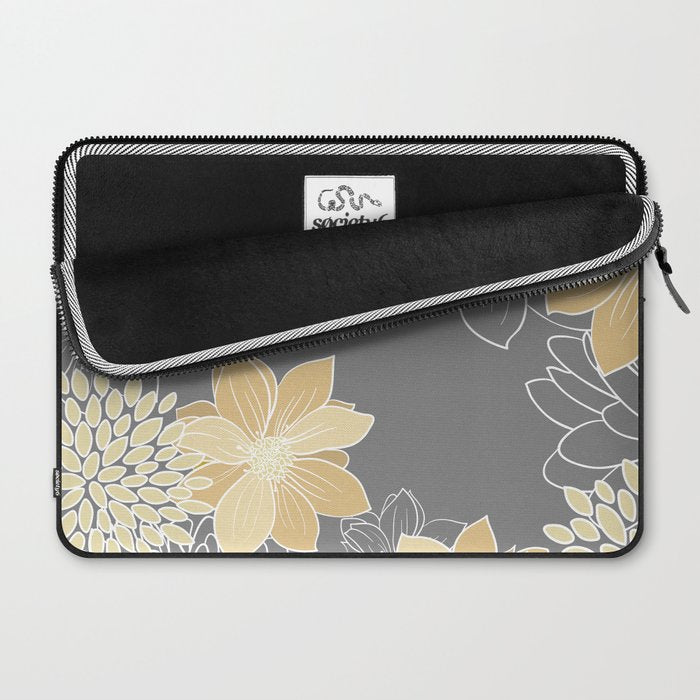 Livia Floral Print Laptop Sleeve Gallery Image 2