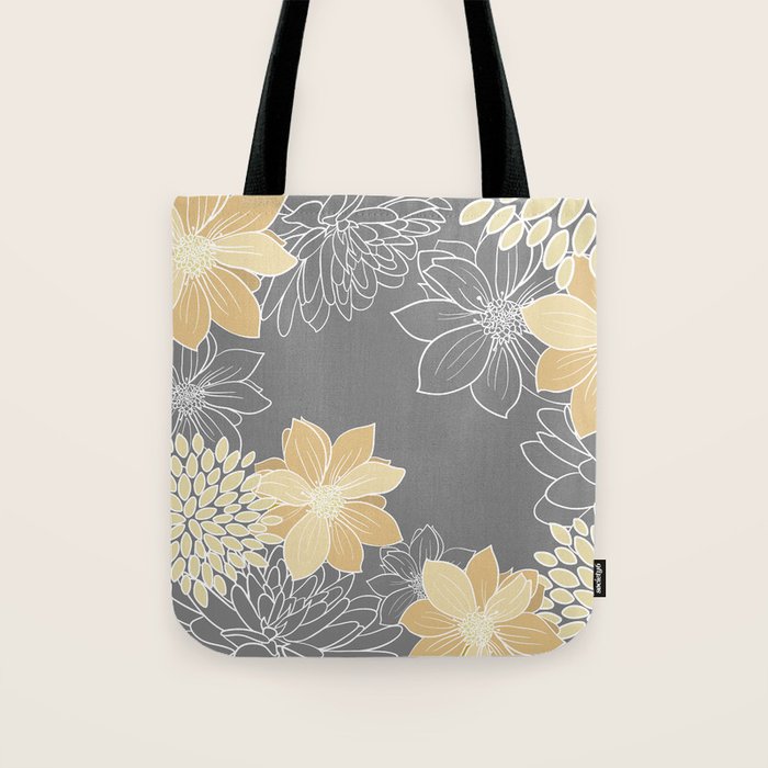 Livia Floral Print Tote Bag Gallery Image 1
