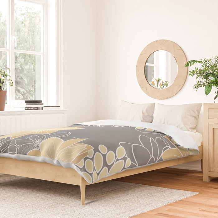 Livia Floral Print Duvet Cover Gallery Image 2