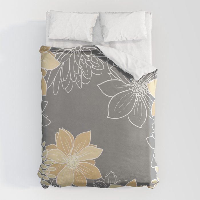 Livia Floral Print Duvet Cover Gallery Image 6