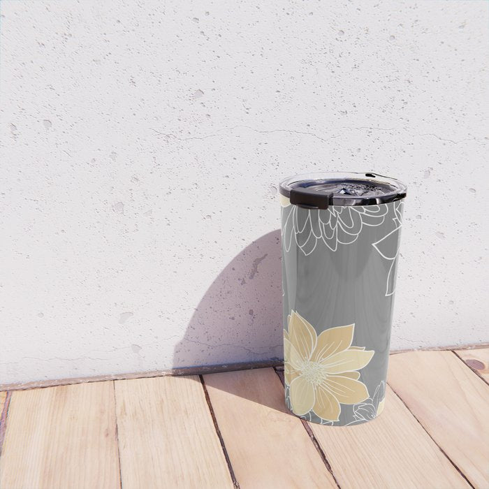 Livia Floral Print Travel Mug Gallery Image 4
