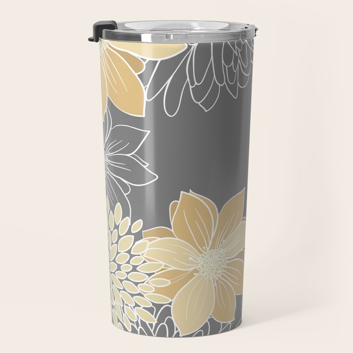 Livia Floral Print Travel Mug Gallery Image 3