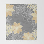 Livia Floral Print Throw Blanket Gallery Image 2