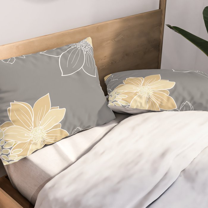 Livia Floral Print Pillow Sham Gallery Image 2