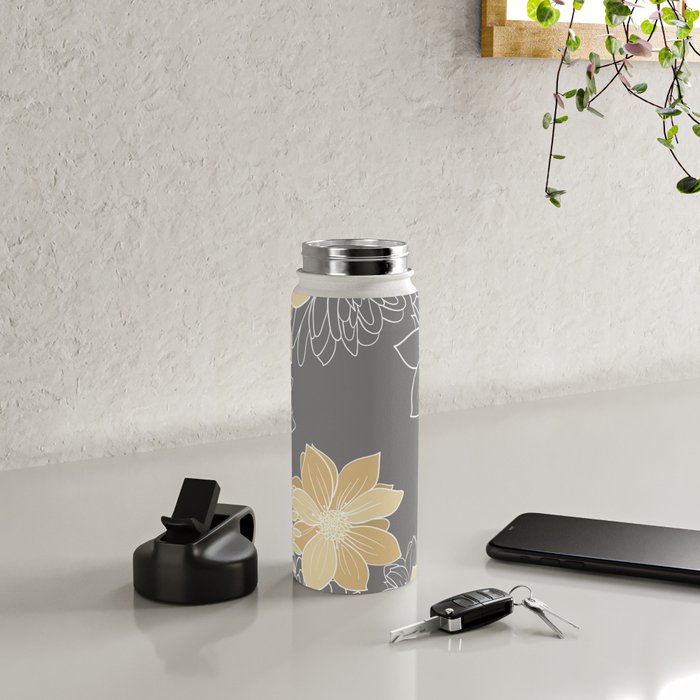 Livia Floral Print Water Bottle Gallery Image 4