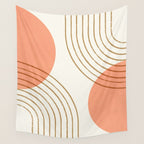 Sun Arch Double - Coral Wall Tapestry Gallery Image 4