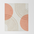 Sun Arch Double - Coral Throw Blanket Gallery Image 2