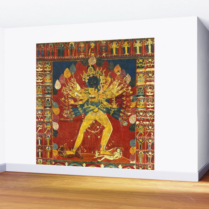 Tibetan Buddhist Kalachakra Wheel Time 1400s Wall Mural Gallery Image 2