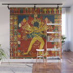 Tibetan Buddhist Kalachakra Wheel Time 1400s Wall Mural Gallery Image 1