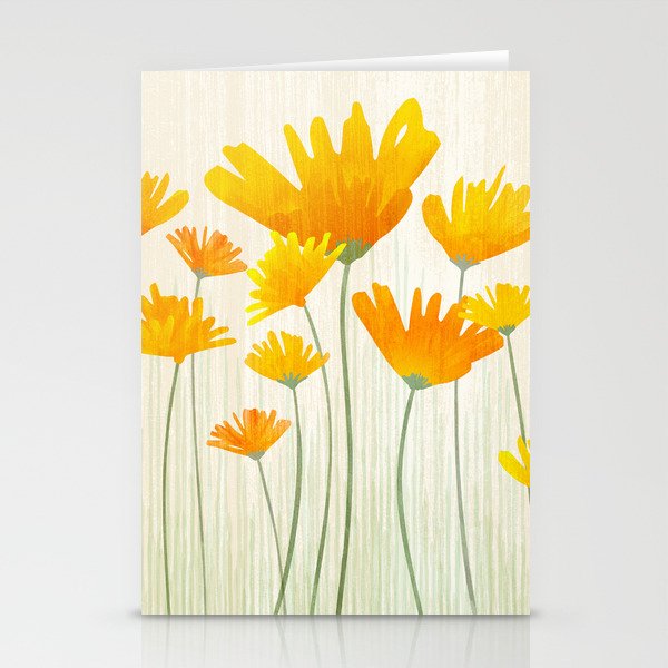 Golden Poppy Field Stationery Card Gallery Image 2