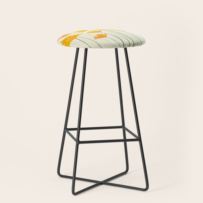 Golden Poppy Field Stool Gallery Image 1