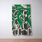 Abstract Botany 4 Window Curtain Gallery Image 3