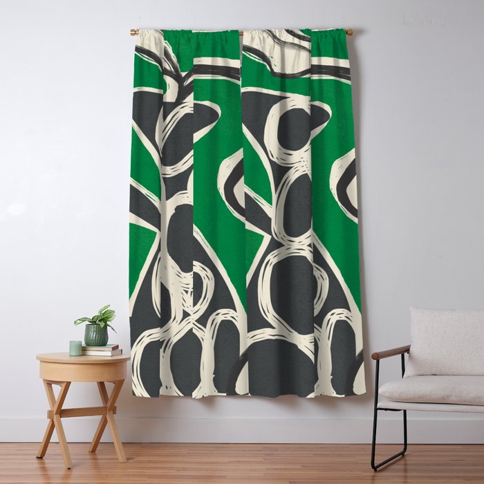Abstract Botany 4 Window Curtain Gallery Image 5