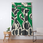 Abstract Botany 4 Window Curtain Gallery Image 5
