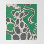 Abstract Botany 4 Throw Blanket Gallery Image 2