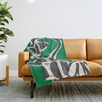 Abstract Botany 4 Throw Blanket Gallery Image 1