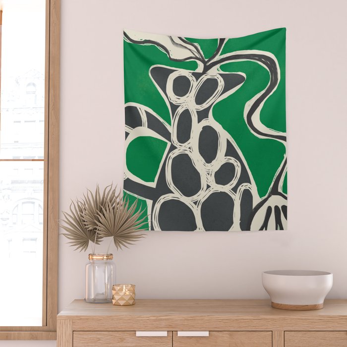 Abstract Botany 4 Wall Tapestry Gallery Image 2