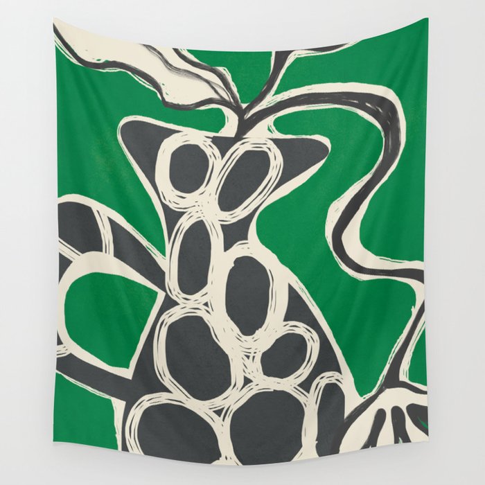 Abstract Botany 4 Wall Tapestry Gallery Image 1