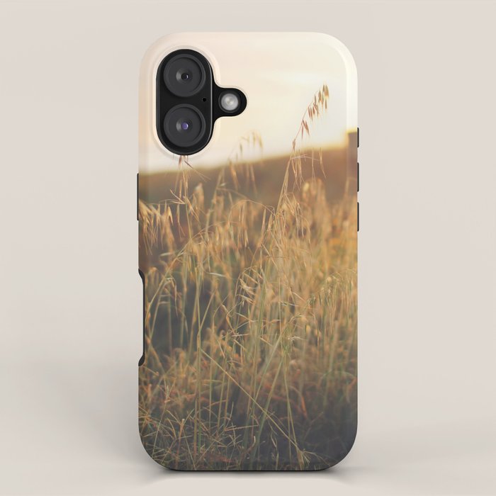 Golden - Beach vegetation at sunset - Botanic, nature and golden light iPhone Case Gallery Image 1