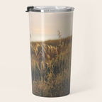 Golden - Beach vegetation at sunset - Botanic, nature and golden light Travel Mug Gallery Image 3