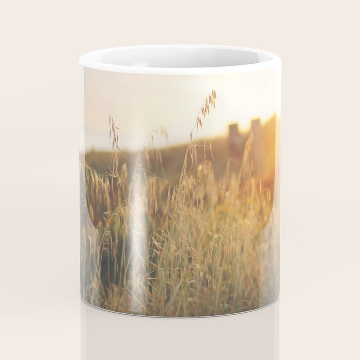 Golden - Beach vegetation at sunset - Botanic, nature and golden light Coffee Mug Gallery Image 4