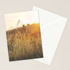 Golden - Beach vegetation at sunset - Botanic, nature and golden light Stationery Card Gallery Image 2