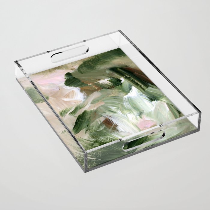 Sage green and beige vol.4.1 Acrylic Tray Gallery Image 1
