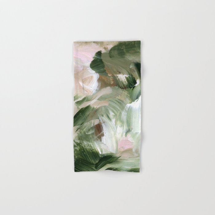 Sage green and beige vol.4.1 Bath Towel Gallery Image 1