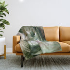 Sage green and beige vol.4.1 Throw Blanket Gallery Image 1