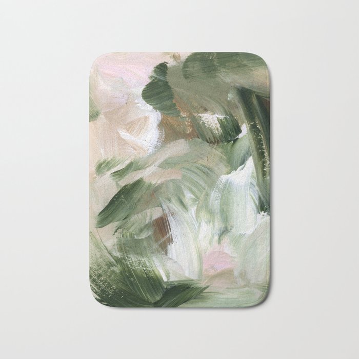 Sage green and beige vol.4.1 Bath Mat Gallery Image 1