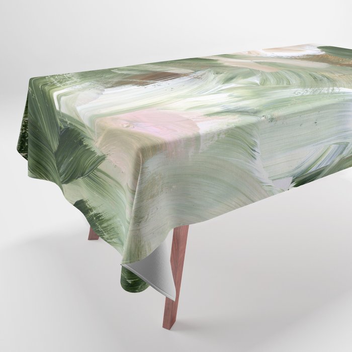 Sage green and beige vol.4.1 Tablecloth Gallery Image 1