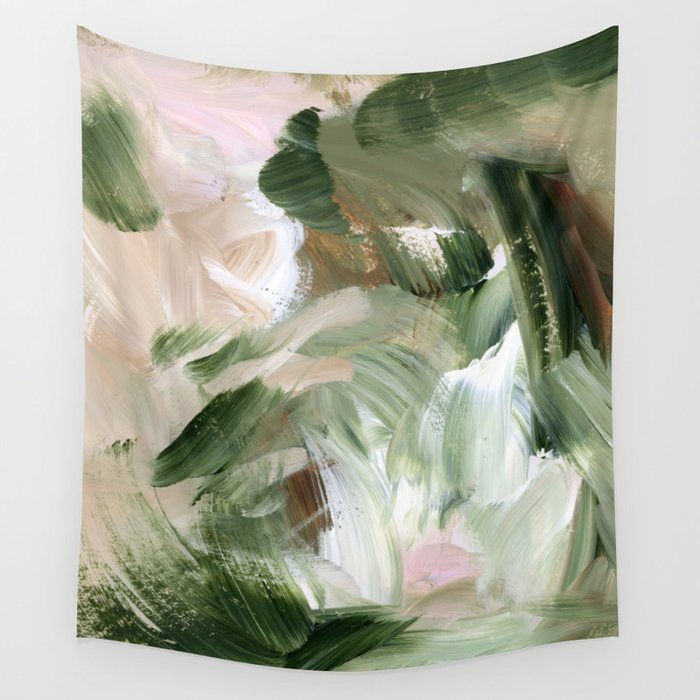 Sage green and beige vol.4.1 Wall Tapestry Gallery Image 4