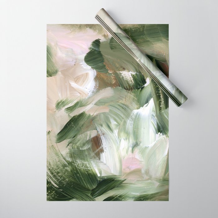 Sage green and beige vol.4.1 Wrapping Paper Gallery Image 1