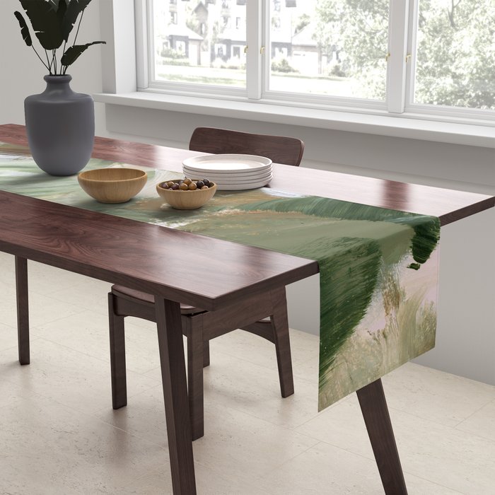 Sage green and beige vol.4.1 Table Runner Gallery Image 2