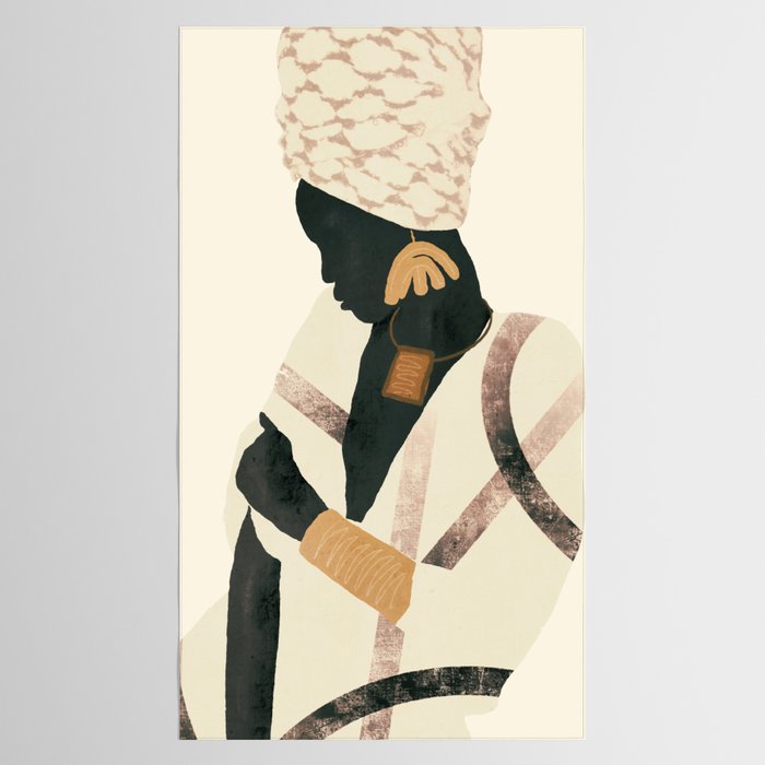 African Woman 2 Tablecloth Gallery Image 2