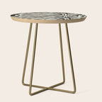 Tortoiseshell Zebra Side Table Gallery Image 1
