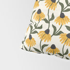 coneflowers - cream Pillow Sham Gallery Image 4