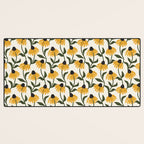 coneflowers - cream Desk Mat Gallery Image 3