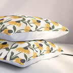 coneflowers - cream Pillow Sham Gallery Image 3