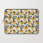 coneflowers - cream Laptop Sleeve Gallery Image 1