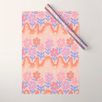 70s Retro Floral vibe Wrapping Paper Gallery Image 1