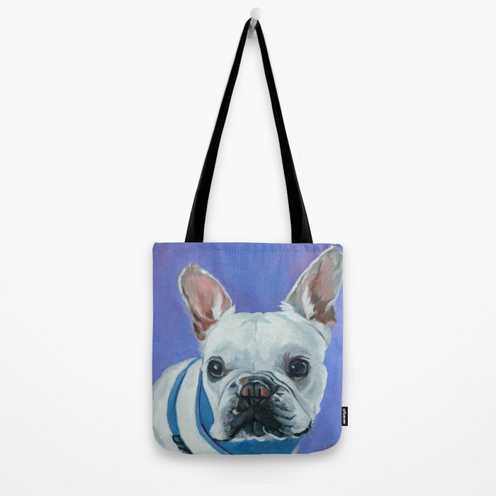 French Bulldog Oil Painting Portrait Tote Bag Gallery Image 2
