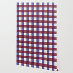 Checkered Multicolor Pattern XVII Berry Red and Violet Wallpaper Gallery Image 2