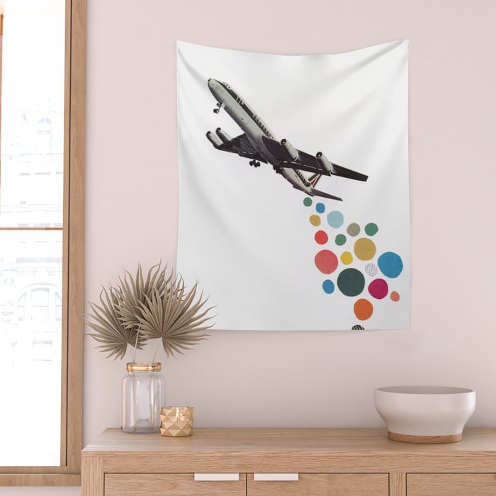 Leaving on a Jet Plane II Wall Tapestry Gallery Image 2