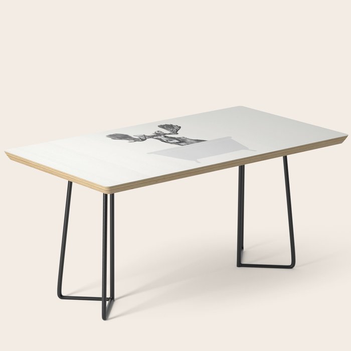Vintage Moose in Bathtub Coffee Table Gallery Image 1