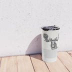 Vintage Moose in Bathtub Travel Mug Gallery Image 4